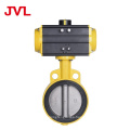 JL Pneumatic Soft seal worm gear butterfly valve